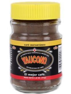 Cafe Yaucono Instant Coffee 1.8onz Puerto Rico