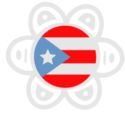 Taino Cemi , Puerto Rican Flag Flag Sticker, at elColmadito.com, Flag
