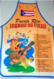 Delantar con receta de Fricase de Pollo <br>y Bandera de Puerto Rico, Receta