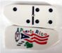 Dominoes in the shape of the Island and the Garita with the Flag , Domino