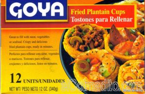  Puerto Rico Goya Fried Plantains Cups, Tostones para Rellenar 