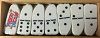 Dominoes shaped as the island of Puerto rico, Wood case, Dominoes