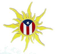  Puerto Rico Puerto Rican Flag with a Sun, Designer Sticker, Bandrea de Puerto Rico con un sol